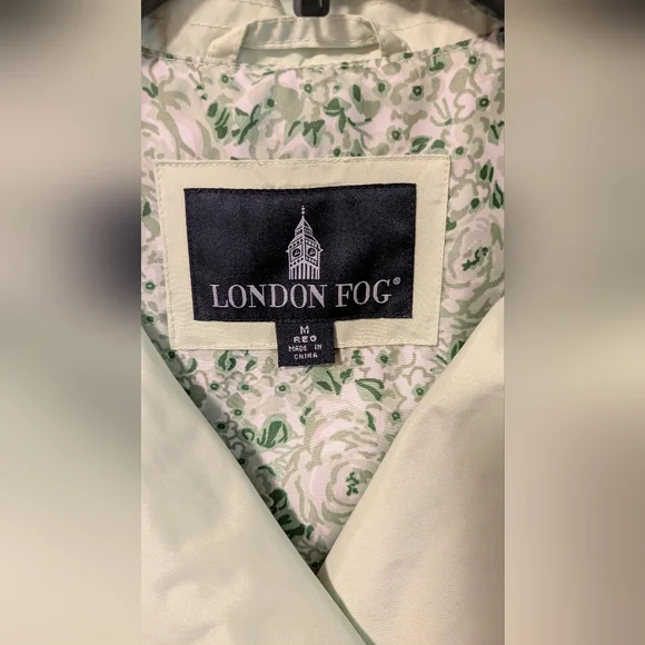 London Fog Bright Lime Green Trench Coat - Picture 7 of 12